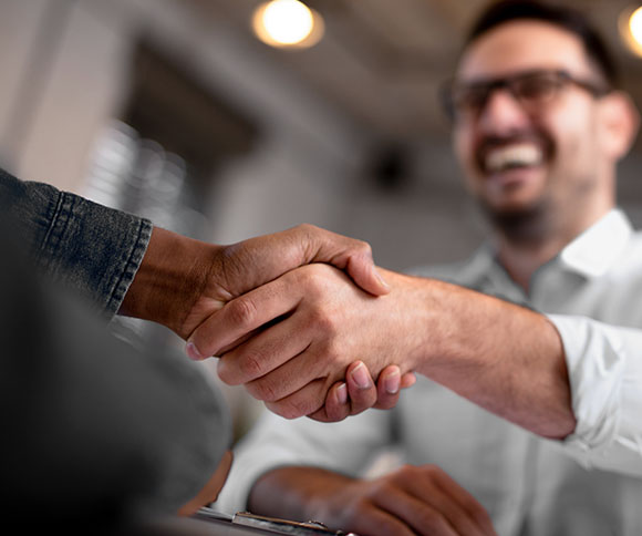 Handshake After Receiving Critical Deliveries In Valdosta, GA